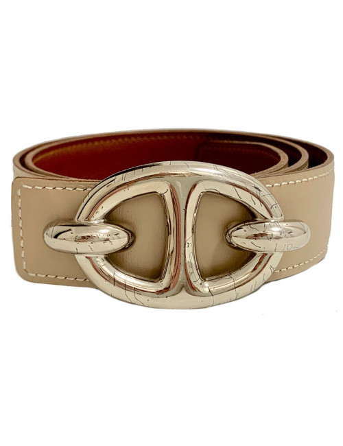 Ceinture HERMES boucle chaine d'ancre
