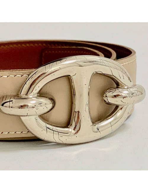Ceinture HERMES boucle chaine d'ancre