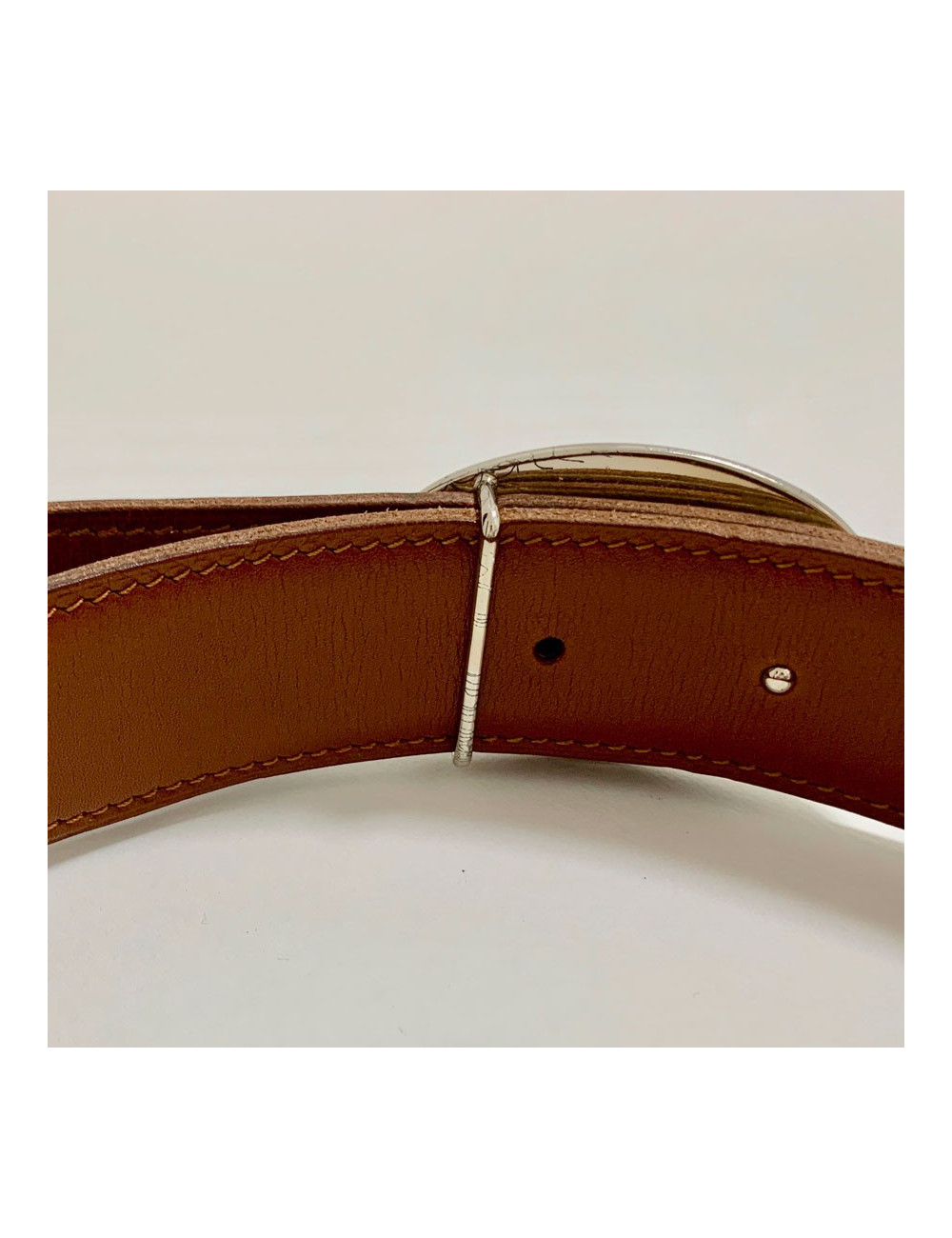 Ceinture HERMES boucle chaine d'ancre