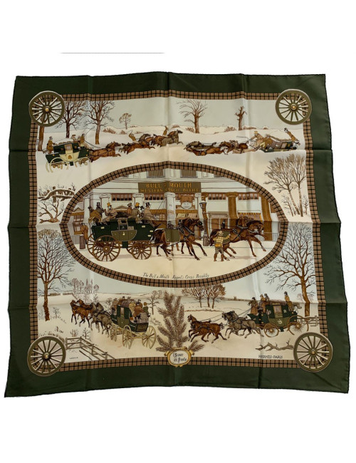 Carré vert HERMES L'hiver en Poste