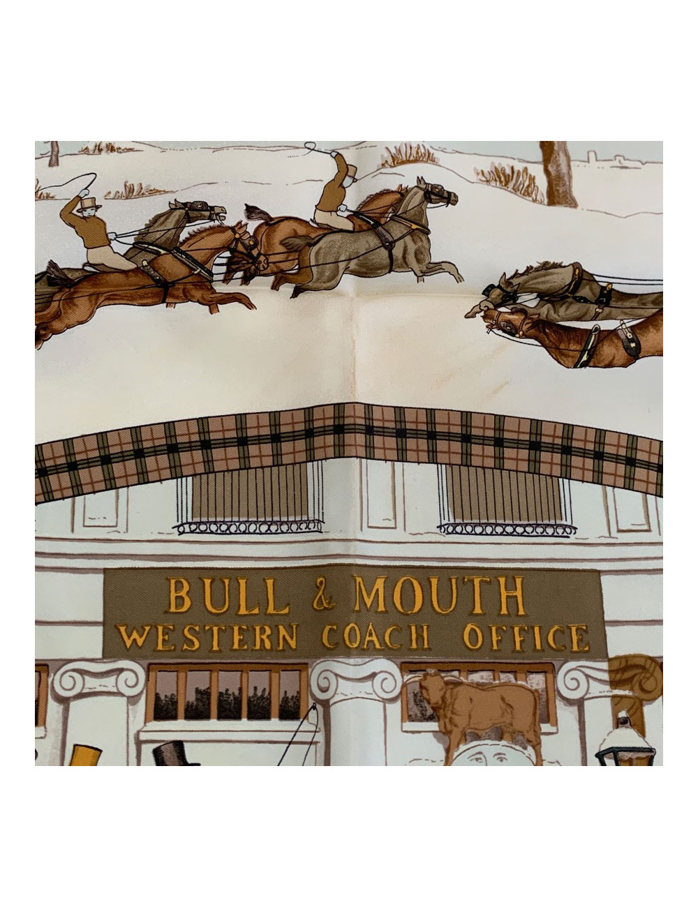 Carré vert HERMES L'hiver en Poste