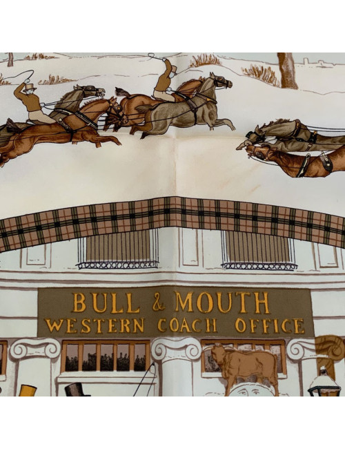 Carré vert HERMES L'hiver en Poste