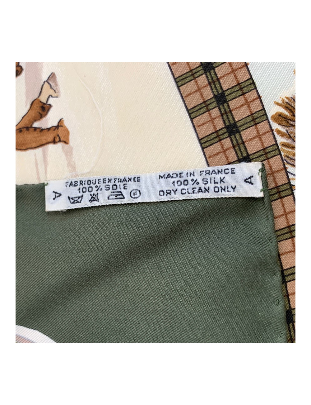 Carré vert HERMES L'hiver en Poste