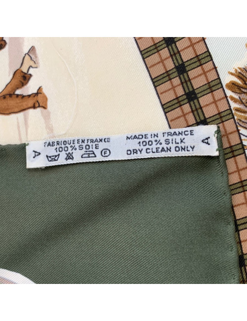 Carré vert HERMES L'hiver en Poste