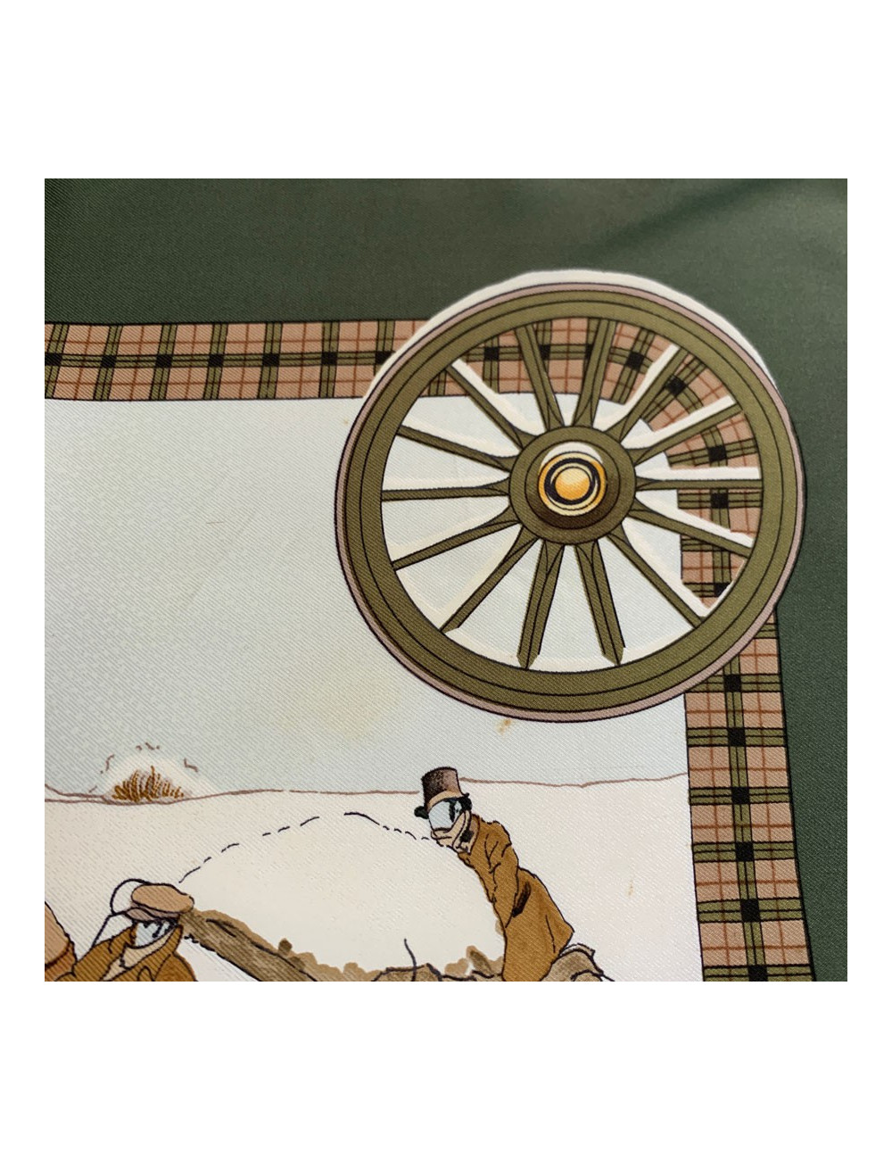 Carré vert HERMES L'hiver en Poste