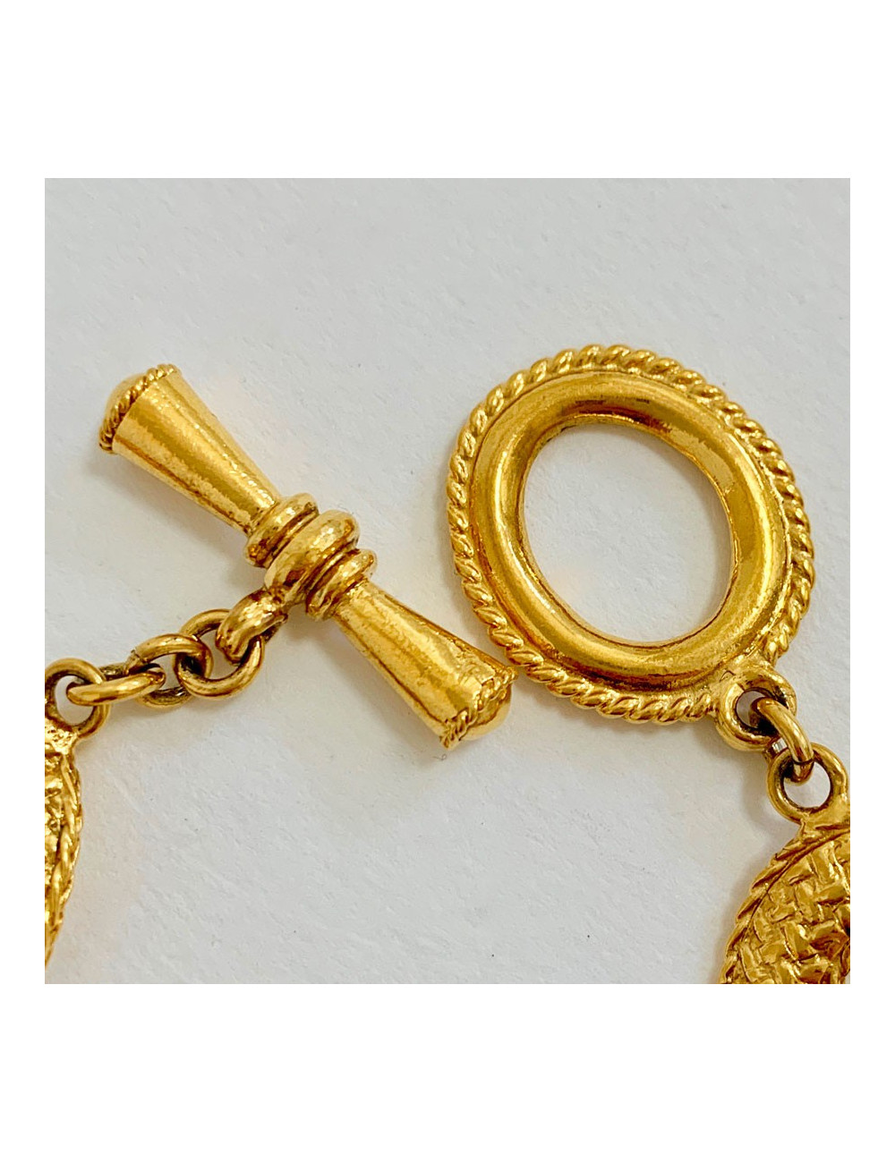 Bracelet gourmette doré