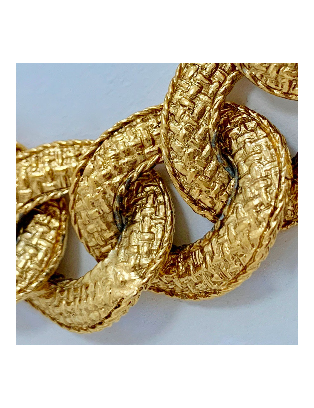 Bracelet gourmette doré