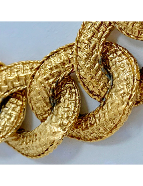 Bracelet gourmette doré