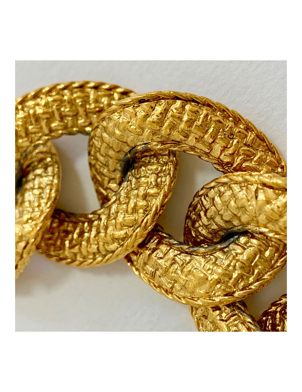 Bracelet gourmette doré