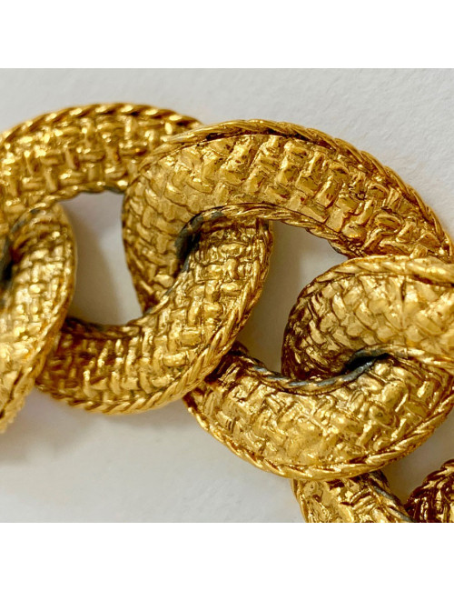 Bracelet gourmette doré