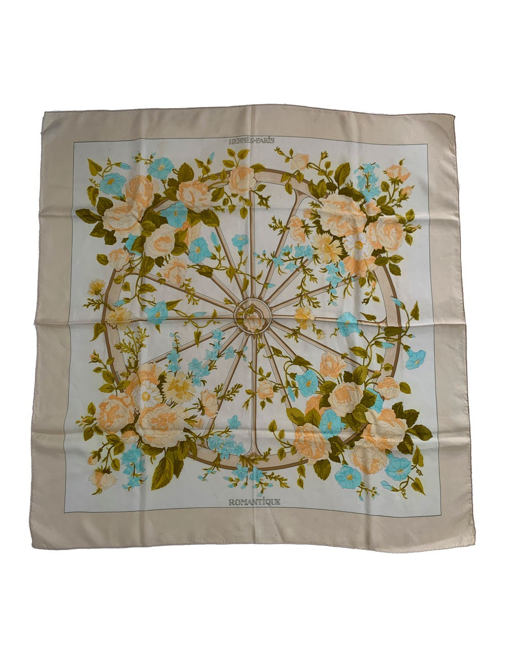 Foulard HERMES "Romantique" Vintage