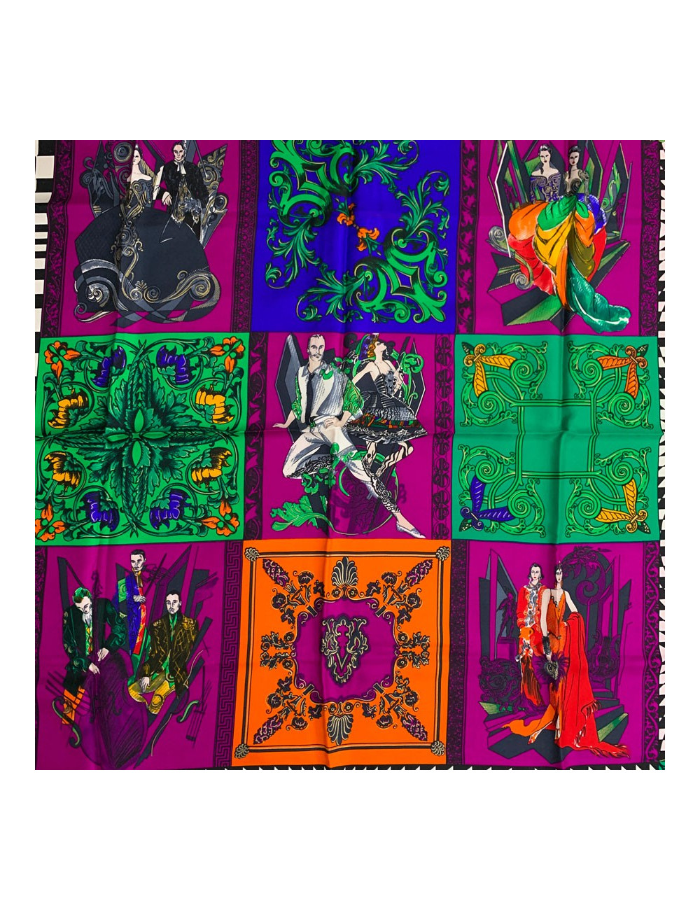 Carré GIANNI VERSACE multicolore en soie