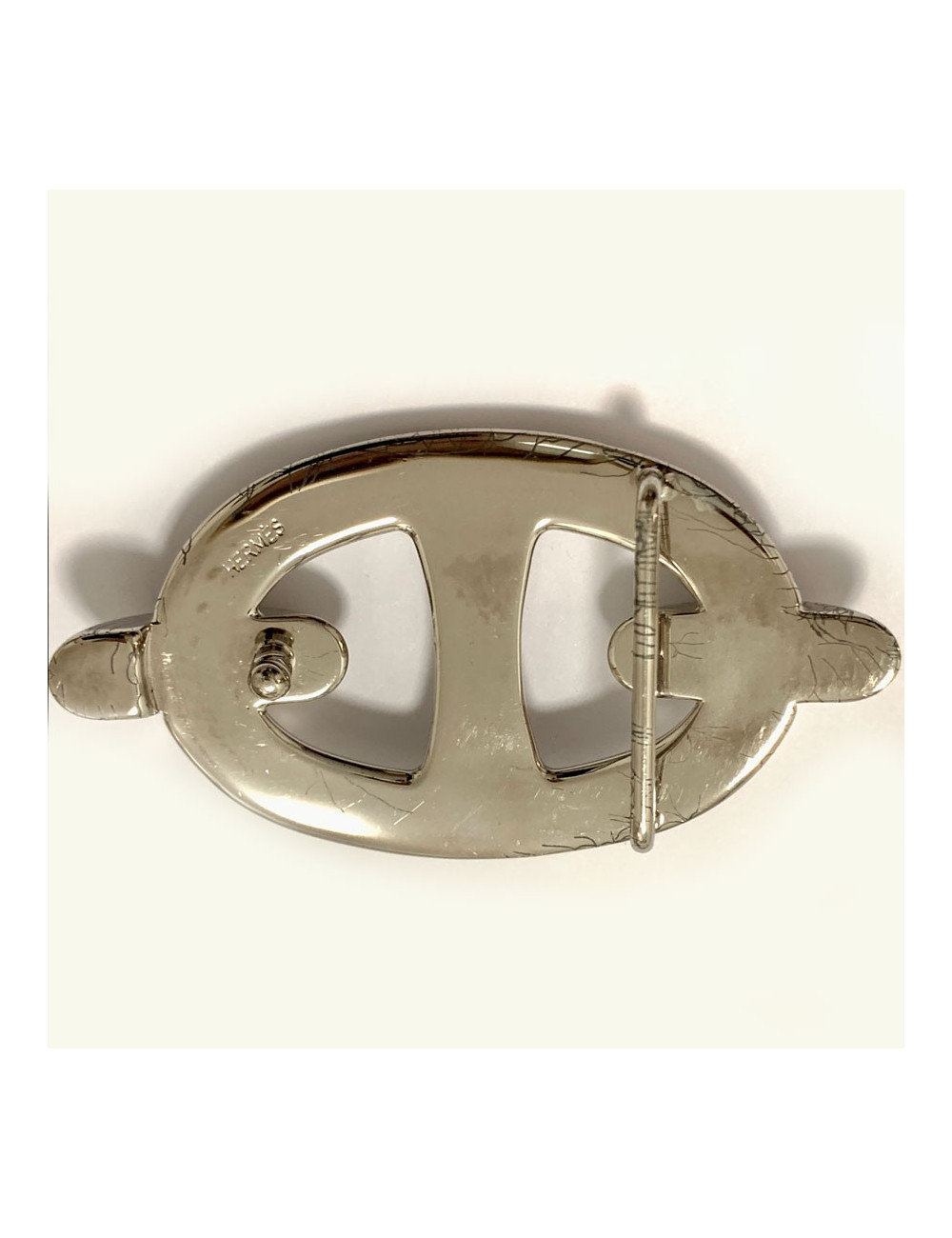 Ceinture HERMES boucle chaine d'ancre