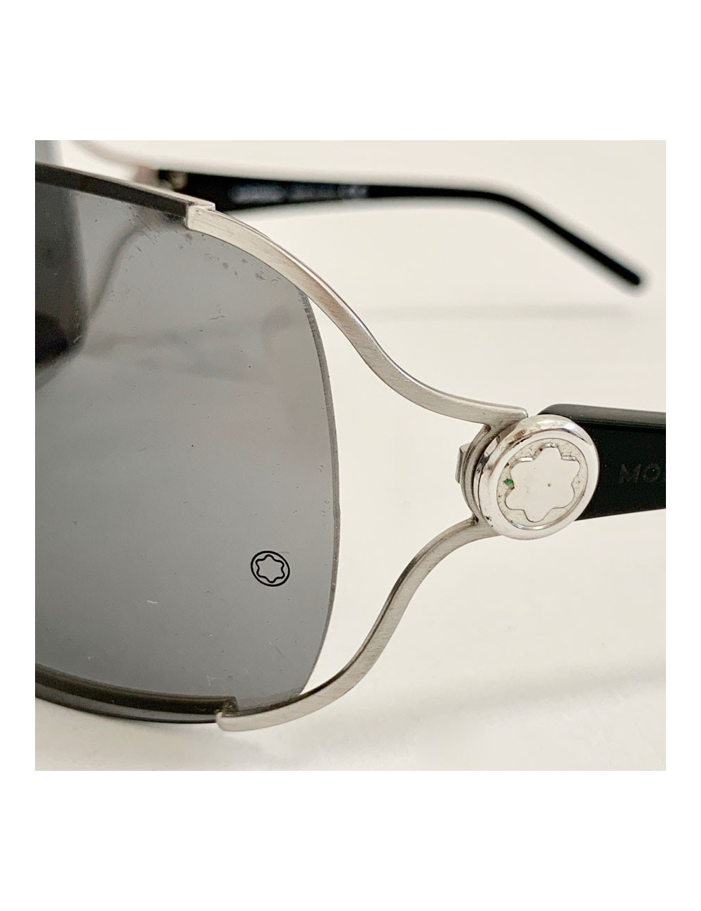 Lunettes de soleil MONTBLANC masque en métal