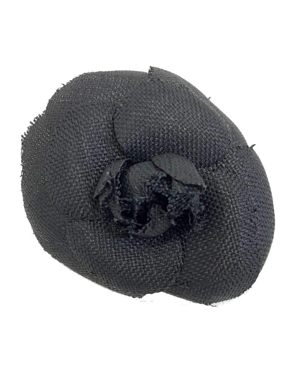 Broche CHANEL lin noir