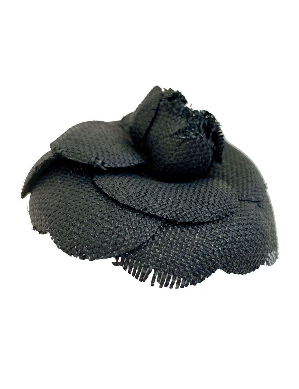 Broche CHANEL lin noir