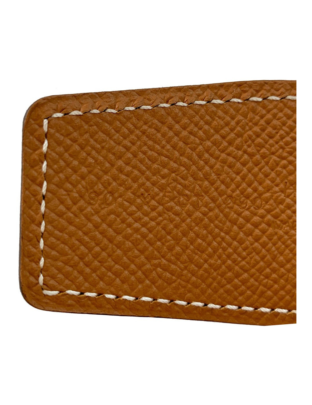 Ceinture HERMES T90 42MM veau epsom noir et gold