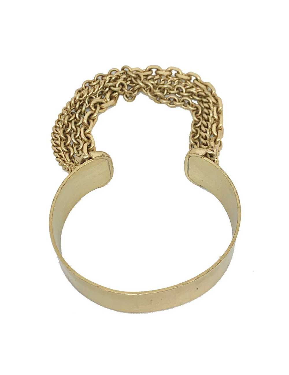 Bracelet JEAN PAUL GAULTIER doré et chaines