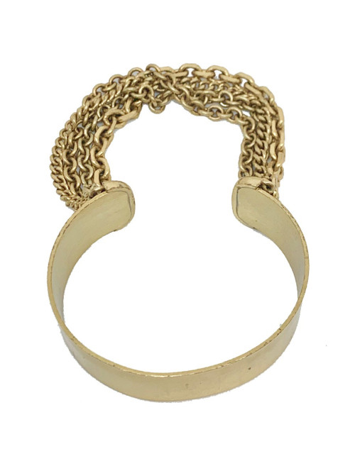 Bracelet JEAN PAUL GAULTIER doré et chaines