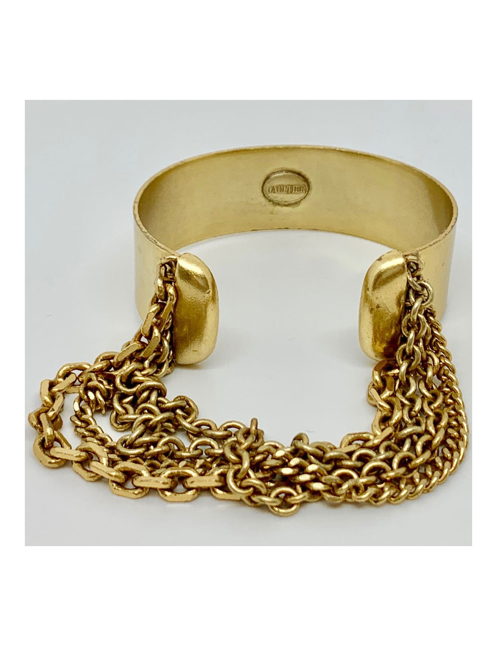 Bracelet JEAN PAUL GAULTIER doré et chaines