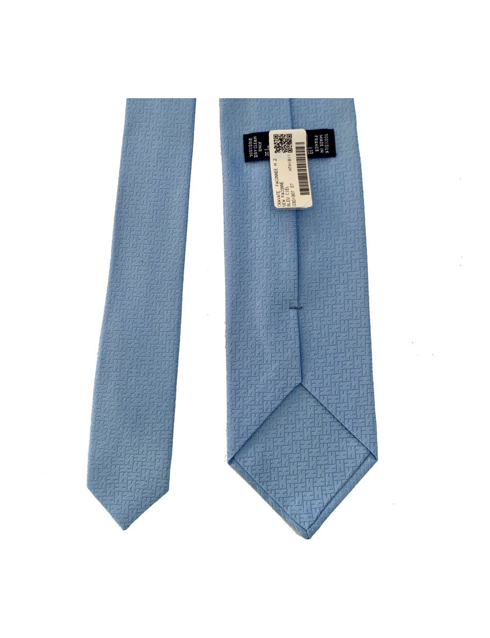 Cravate HERMES bleu ciel