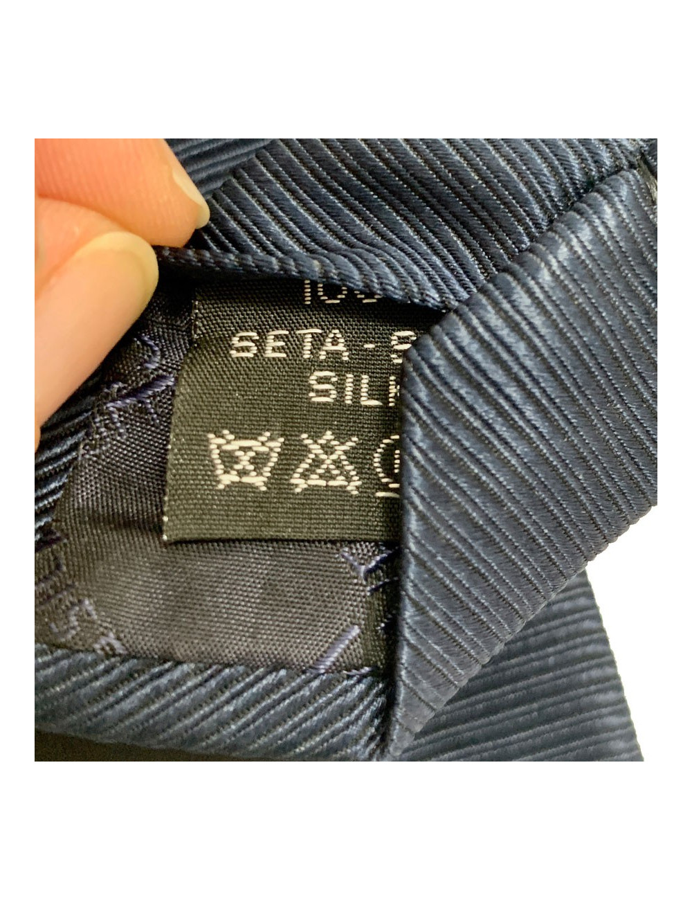 cravatte VERSACE bleue à rayures  100% soie