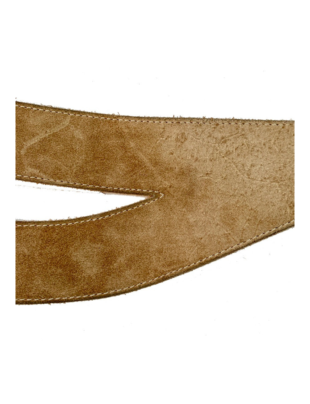 Ceinture Chanel Daim beige et boucle métal Taille 75