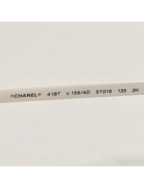 Lunettes camélia CHANEL blanches
