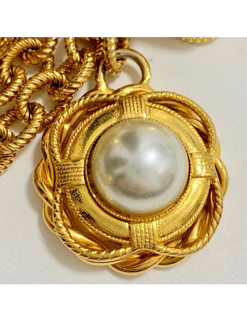 MOSCHINO by Redwall Chain Necklace-Belt and Charms in Gilded Metal