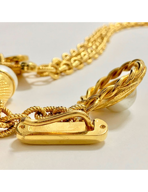 Collier ceinture MOSCHINO by Redwall chaine dorée et charms