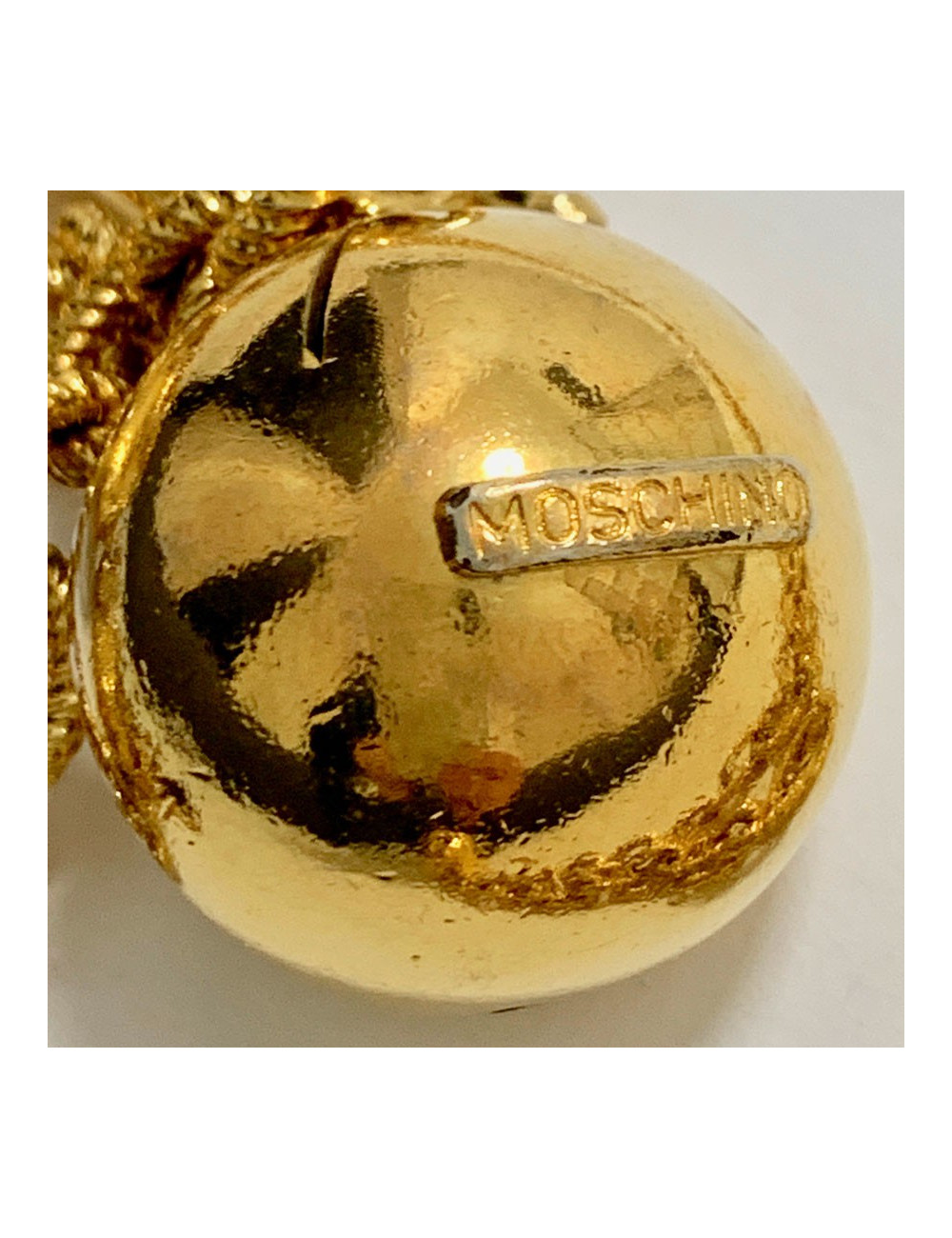 MOSCHINO by Redwall Chain Necklace-Belt and Charms in Gilded Metal