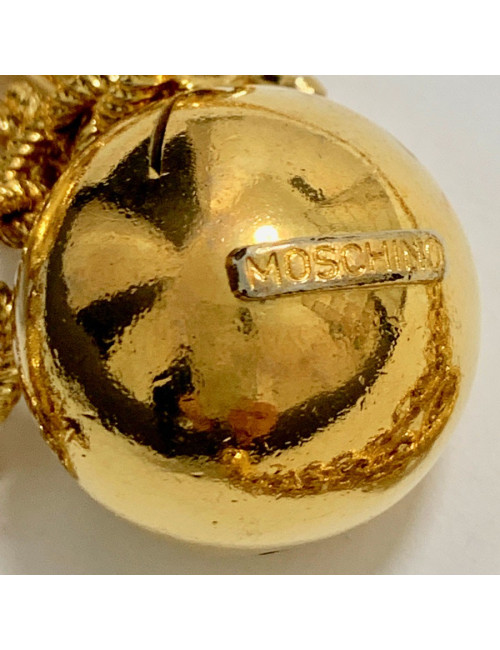 MOSCHINO by Redwall Chain Necklace-Belt and Charms in Gilded Metal