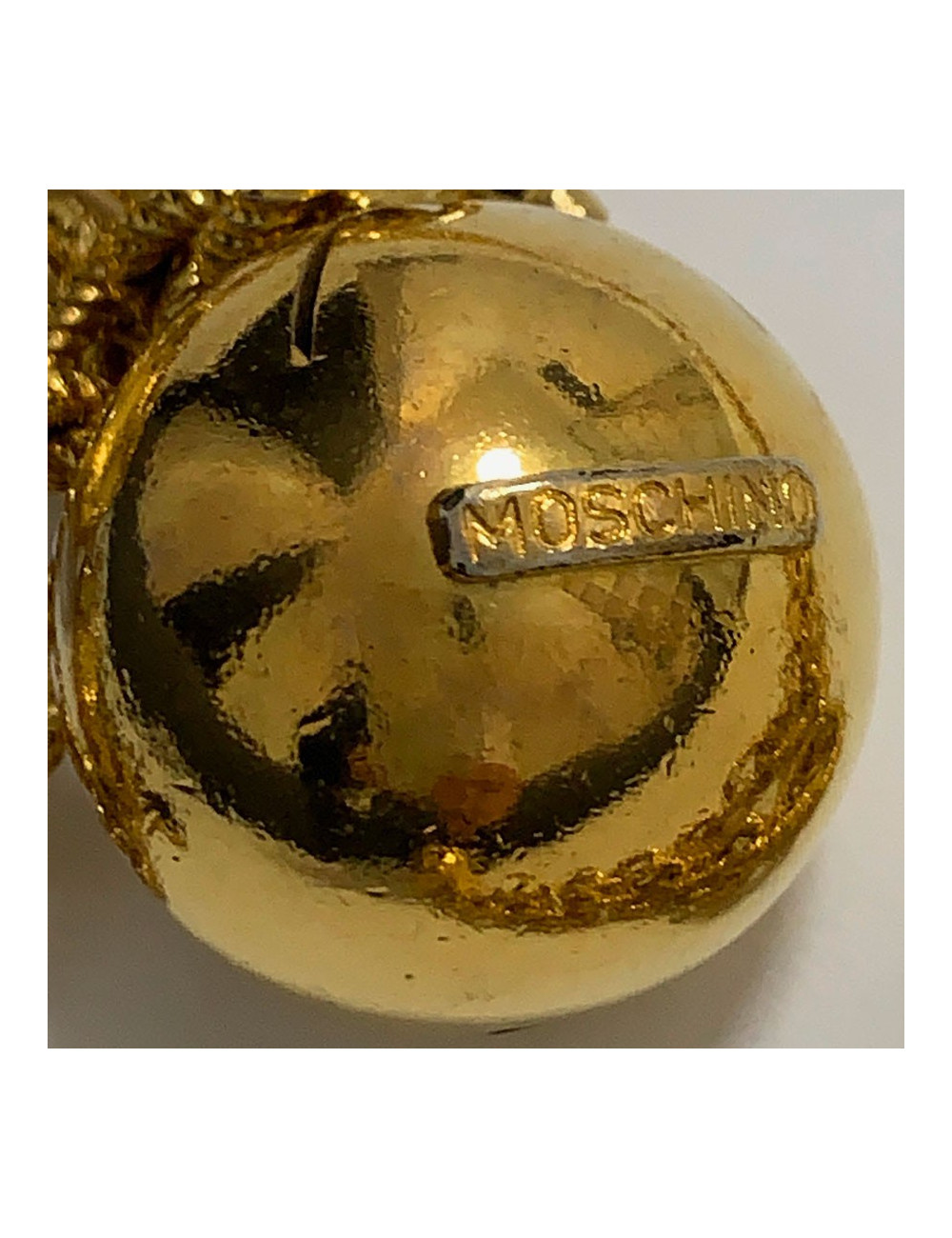 MOSCHINO by Redwall Chain Necklace-Belt and Charms in Gilded Metal