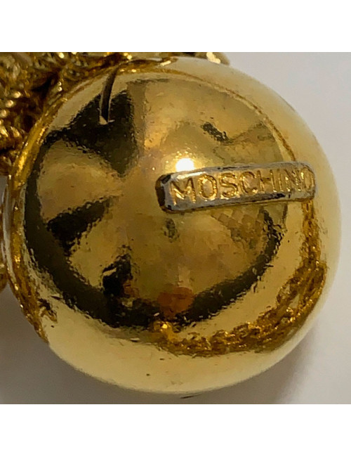 MOSCHINO by Redwall Chain Necklace-Belt and Charms in Gilded Metal