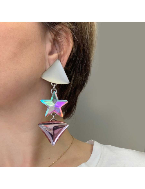 Clips d'oreilles fantaisie années 90