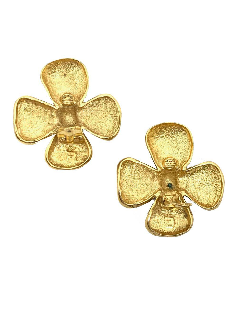 Clips trèfles Saint LAURENT vintage