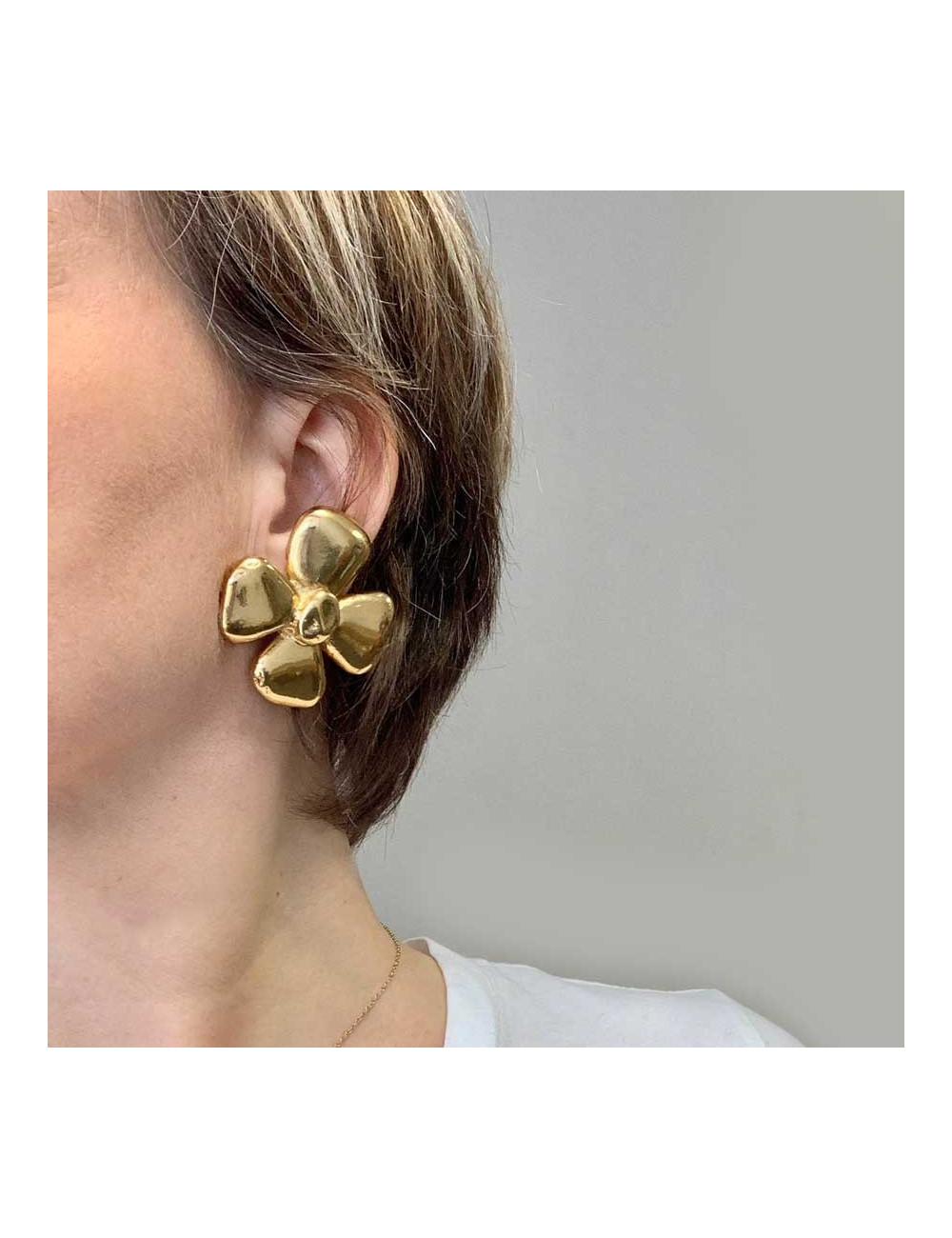 Clips trèfles Saint LAURENT vintage