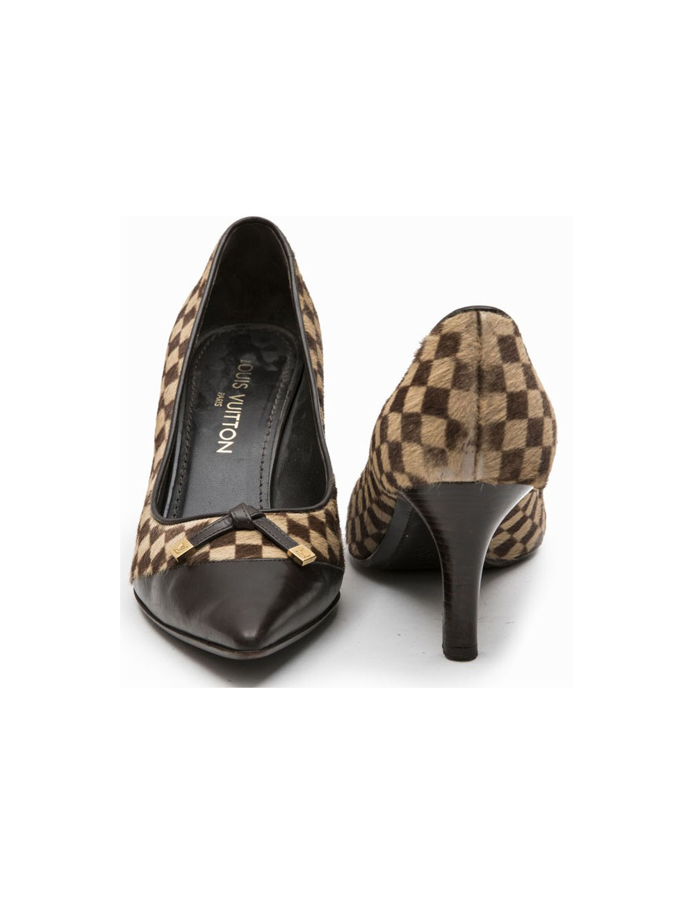 Escarpins T 39 LOUIS VUITTON Bi matière