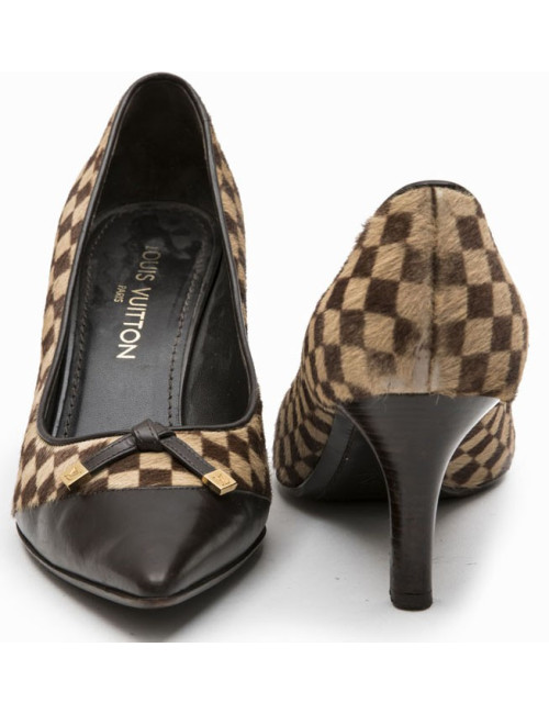 Escarpins T 39 LOUIS VUITTON Bi matière