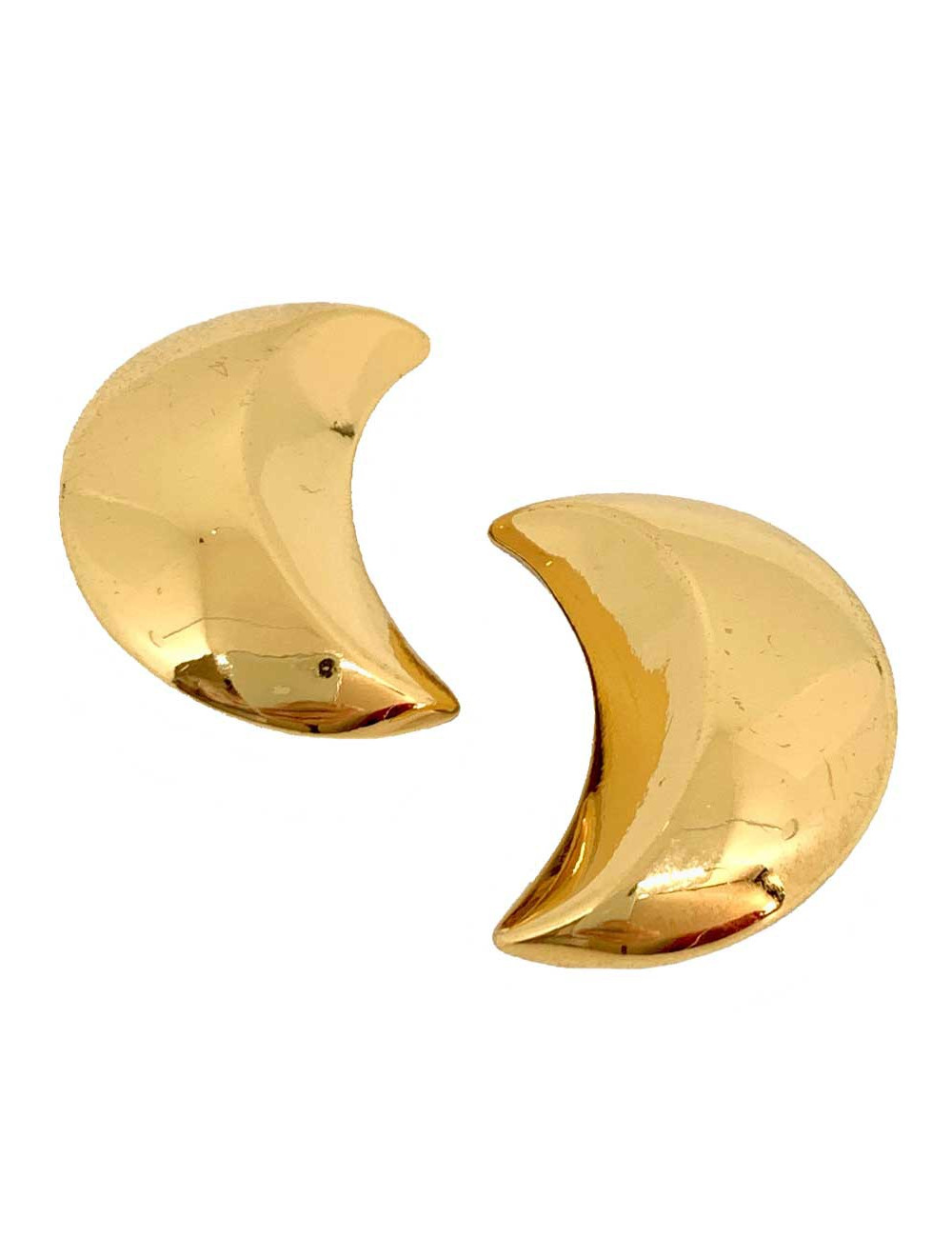 Clips d'oreilles Lune SAINT LAURENT doré