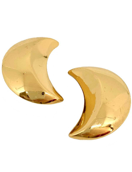 Clips d'oreilles Lune SAINT LAURENT doré
