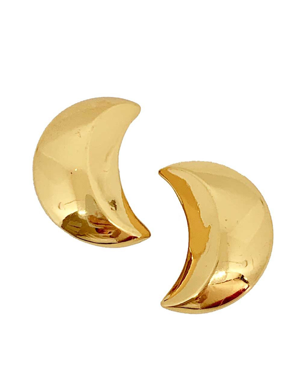 Clips d'oreilles Lune SAINT LAURENT doré
