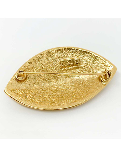 Broche SAINT LAURENT Occasion dorée