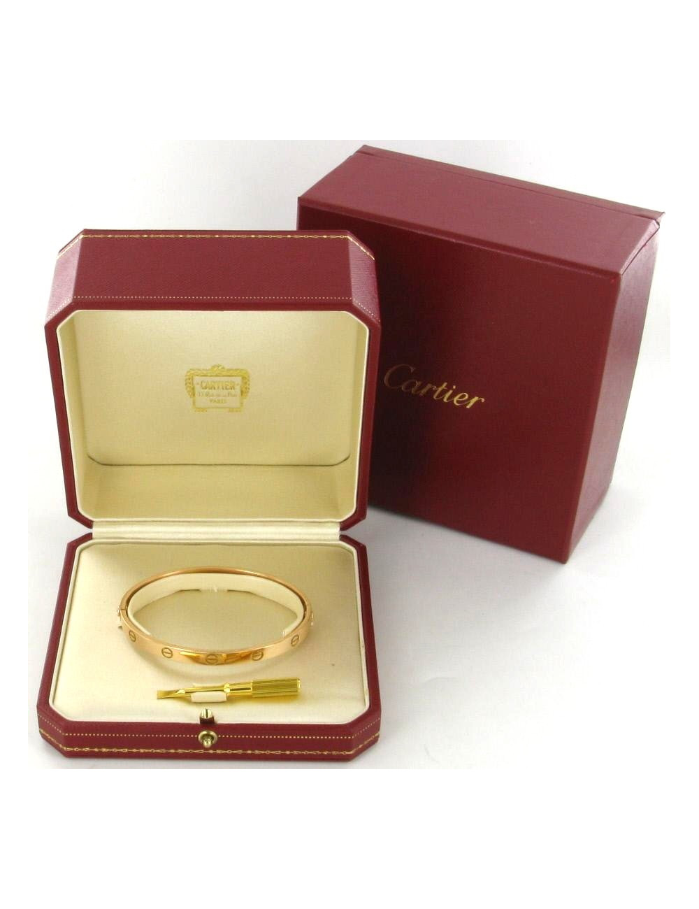 Bracelet LOVE CARTIER or rose T 18