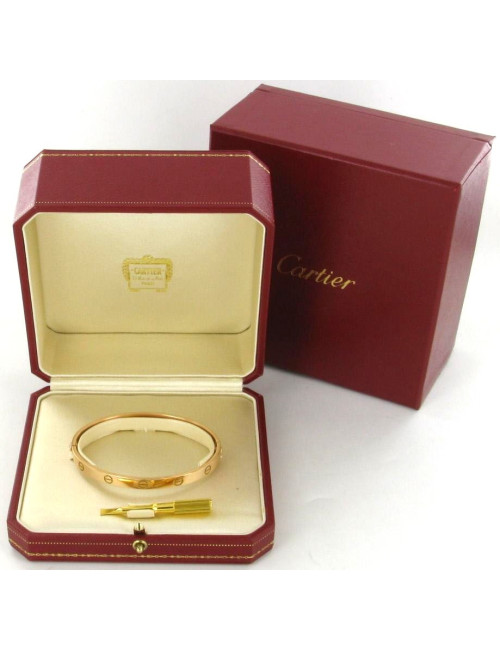 Bracelet LOVE CARTIER or rose T 18