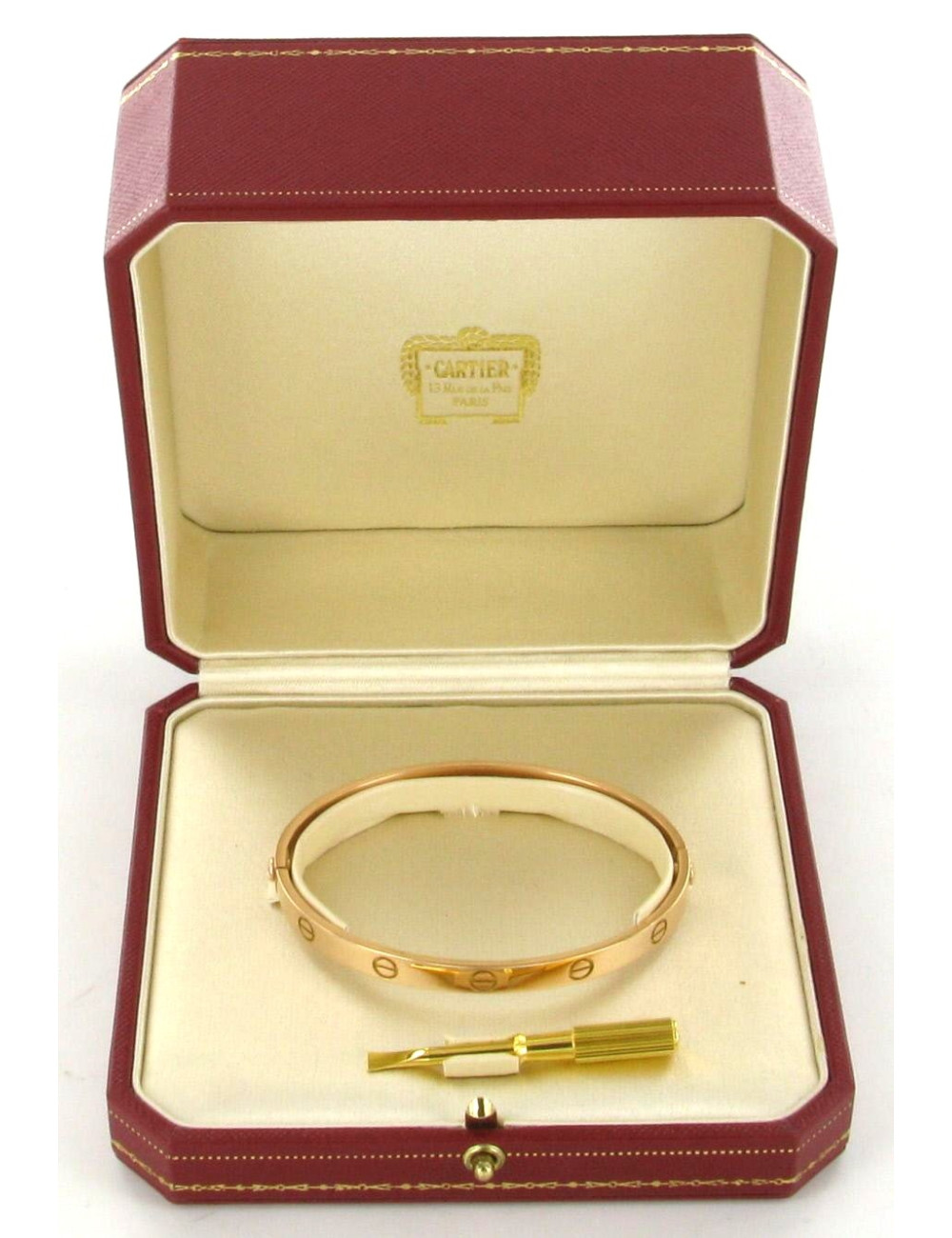 Bracelet LOVE CARTIER or rose T 18