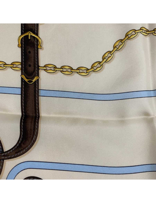 CARTIER Must silk square scarf