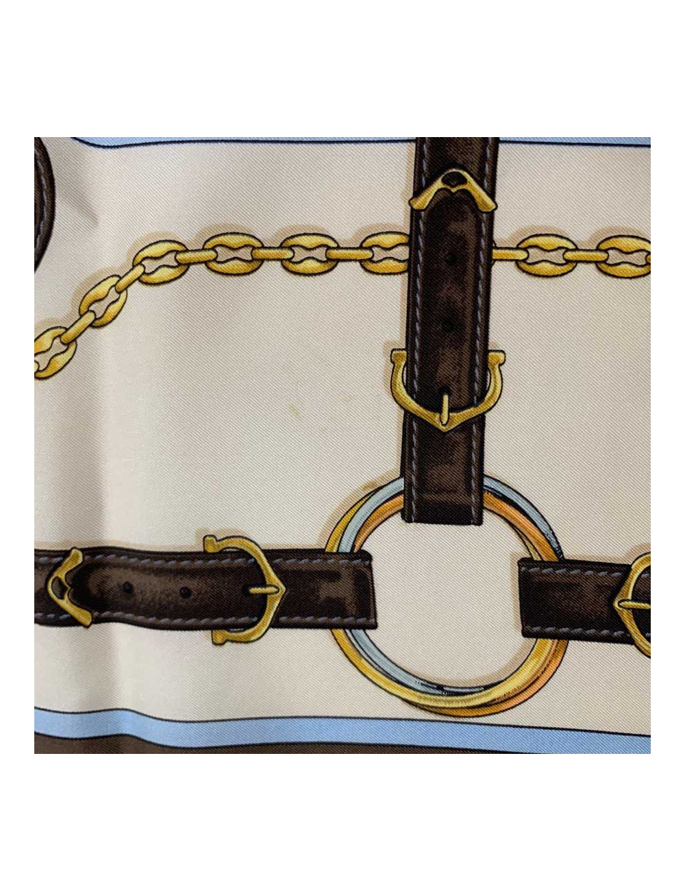 CARTIER Must silk square scarf