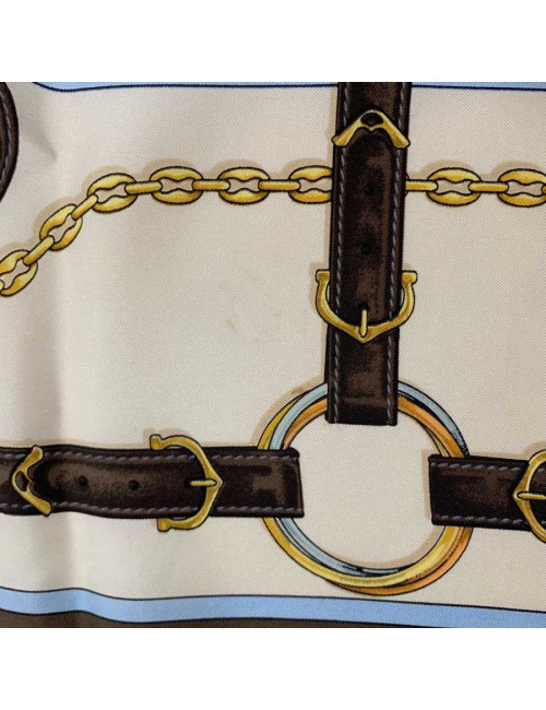 CARTIER Must silk square scarf