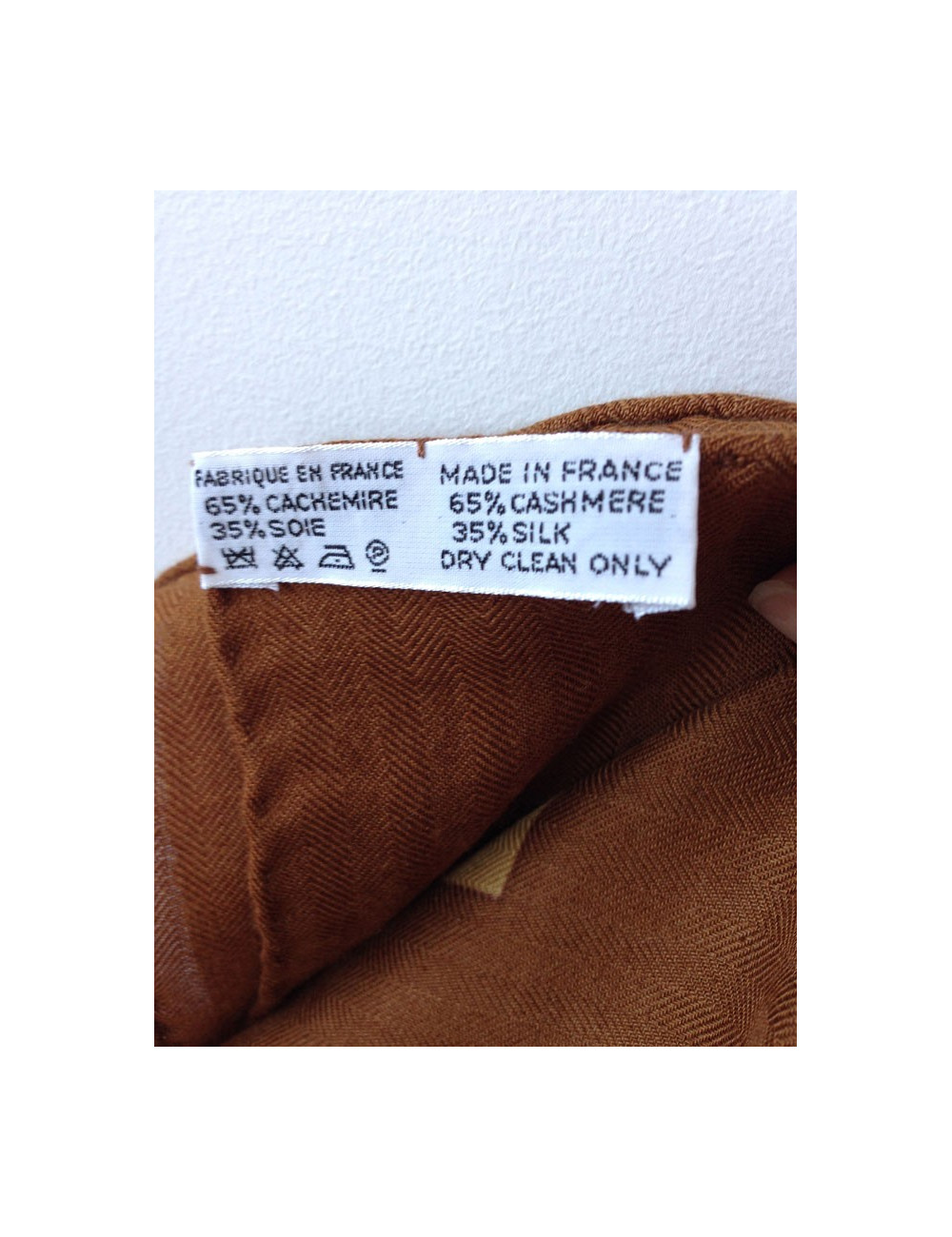 Châle HERMÈS cachemire et soie